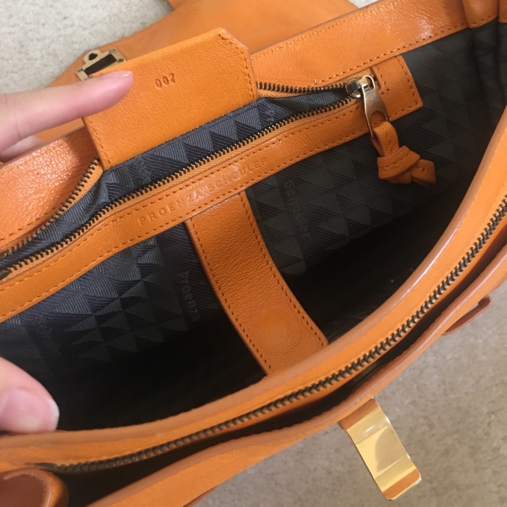 Proenza Schouler PS1 orange satchel leather - Picture 6 of 8